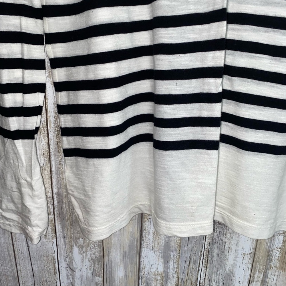NWT Loft Striped Sequin Embellished Blouse - Picture 3 of 5
